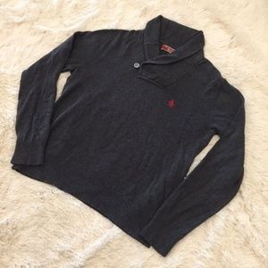 PENGUIN Munsing Gray Shawl Collar Pullover